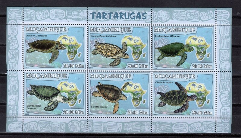 MOZAMBIQUE - 2007 TURTLES  M2707D