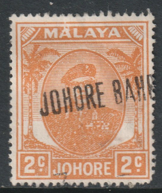 Malaya Johore Scott 131 - SG134, 1949 Sultan 2c used
