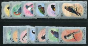 ST LUCIA 387-402 MINT HINGED 1976 BIRDS