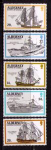 ALDERNEY GB Sc# 55 - 59 MNH FVF Set5 Ships