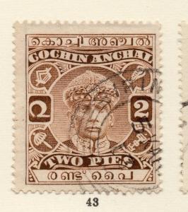 Cochin 1930s Early Issue Fine Used 2p. 268160