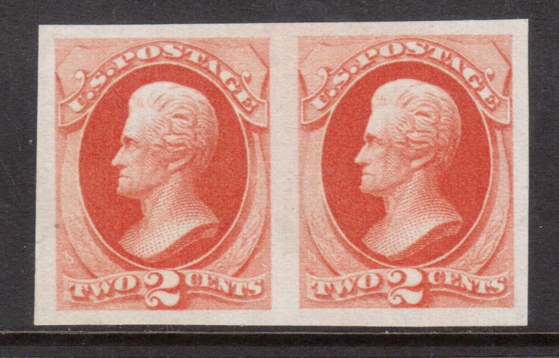 USA #178P5 Extra Fine Mint Imperf Plate Proof Pair **With Certificate** 