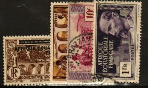 French Equatorial Africa #11 MH, 33 MNG, 38, 56 used