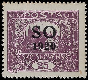 Eastern Silesia 1920 Sc 27 MLH vf