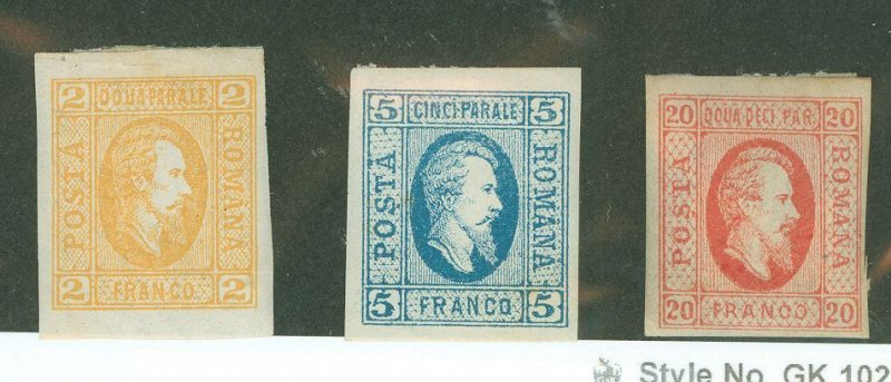 Romania #22/23/25 Unused