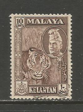 Malaya-Kelantan   #77  used  (1957) 