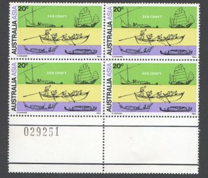 Australia SG485 number block mint