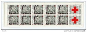 France 1986 Booklet Sc B383A Mi  H-Blatt 6  MNH with 2 labels Red Cross