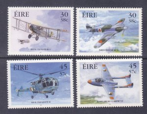 Ireland 1266-69 MNH 2000 Military Aircraft Full Set of 4 Very Fine