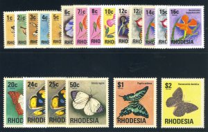 Rhodesia - Zimbabwe 1974 'Flora and Fauna' set complete superb MNH. SG 489-508.