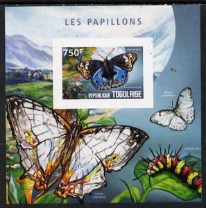 Togo 2014 Butterflies H imperf deluxe m/sheet unmounted mint