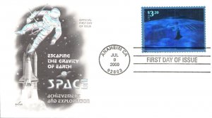 #3411a Space Achievement Artcraft FDC
