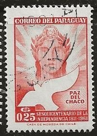 Paraguay ^ Scott # 589 - Used