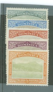 Dominica #25 Unused Multiple