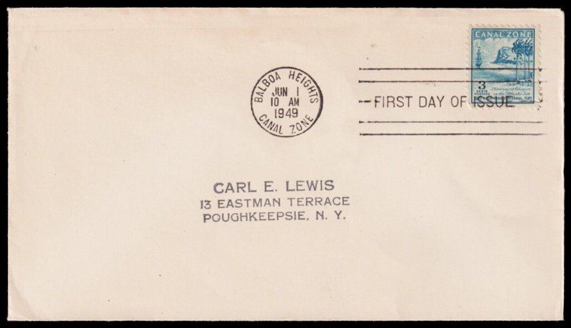 Canal Zone Scott 142 First Day Cover (1949) Fine Q