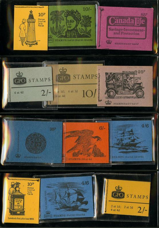Great Britain Stamps Mint 35 Unexploded Booklets