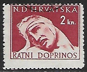 Croatia # RA4 - Wounded Soldier - used.....{ZW5}