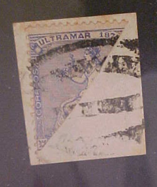 CUBA STAMP BISECT #51B cat.$125.00 on COVER THIS IS A PIECE