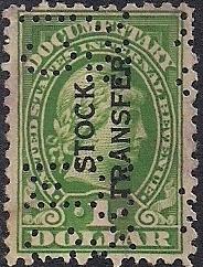 RD30 1 Dollar 1927-29 Series Stock Transfer Stamp used VF