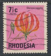 Rhodesia   SG 495  SC# 334  Used  Flowers   see details 