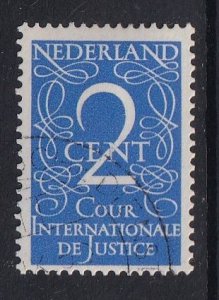 Netherlands #O25  cancelled  1950  official stamps numerals 2c