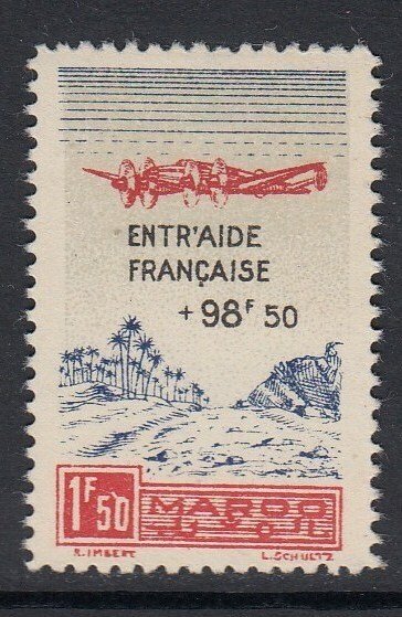 French Morocco CB23A Liberation Aircraft mnh