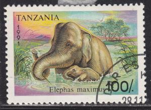 Tanzania 797 Bathing Elephants 1991