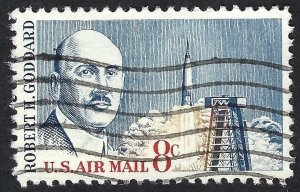 United States #C69 8¢ Robert H Goddard (1964). Used.