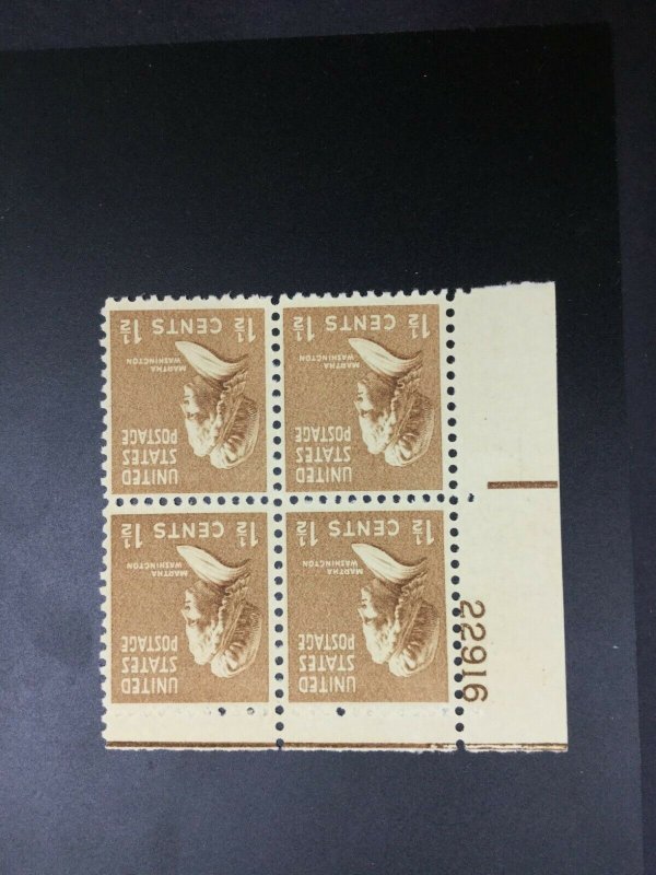 MOMEN: US STAMPS #805 PLATE BLOCK MINT OG NH LOT #52422