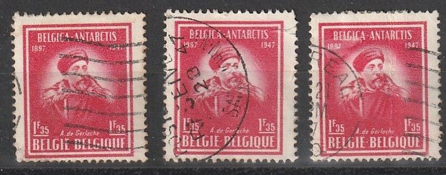 Belgium Antartica Used lot of 3