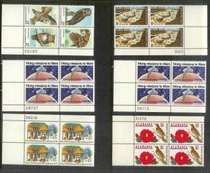 UNITED STATES (198) Blocks/Plate Blocks/Strips Stamps ALL Never Hinged FV=$67+