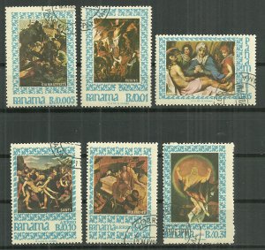 1967 Panama 476A-E  Easter General Issue set of 6 CTO