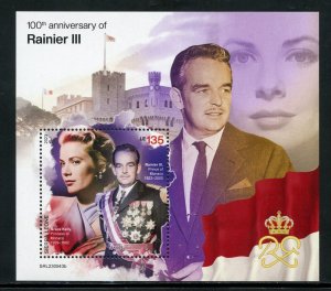 SIERRA LEONE 2023 100th ANNIVERSARY OF RAINIER III W/GRACE KELLY S/SHEET MINT NH