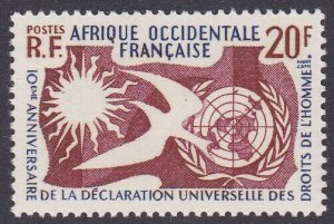 French West Africa Sc #85 Mint Hinged; Mi #102