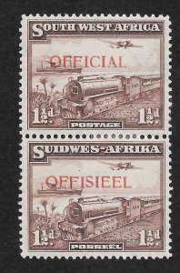 South West Africa Scott O20 Unused HROG - 1945 1½p #110 Overprint - SCV $40.00