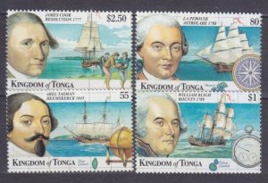 1999 Tonga 1547-1550 Ships with sails - Discoverers 9,00 €