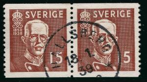 Sweden SC #276  Used Pair W/SON XF...Very Nice!