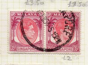 Malaya Singapore 1948 Perf 17.5x18 Early Issue Fine Used 35c. 226419