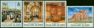 Falkland Islands 1992 Christ Church Cathedral Set of 4 SG652-655 V.F MNH