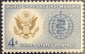 Scott #1194 1962 4¢ World United Against Malaria MNH OG VF/XF