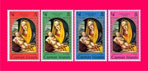 Cayman Islands 1969 Religion Christmas Icon Madonna & Child 4v Sc242-245 MNH