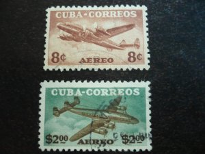 Stamps - Cuba - Scott#C75-C78 - Used Set of 4 Air Mail Stamps