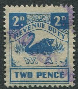 WESTERN AUSTRALIA - REVENUE DUTY - 2d USED