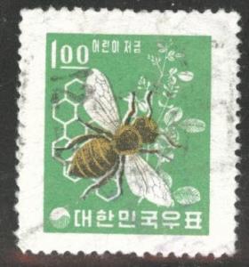 Korea Scott 377a stamp from 1962-66 unwatermarked