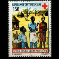 CENTRAL AFRICA 1972 - Scott# 158 Red Cross Set of 1 Used