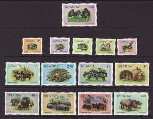 Uganda 279-292 Animals MNH VF