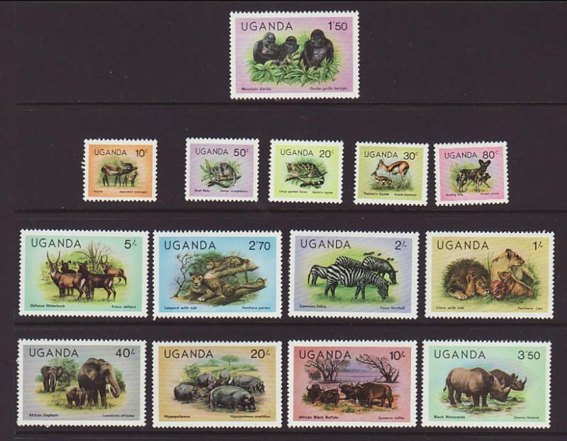 Uganda 279-292 Animals MNH VF