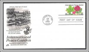 US #2014 International Peace Garden FDC