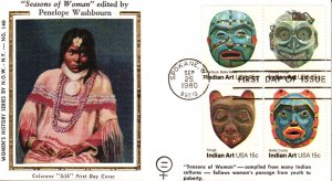 #1834-37 Indian Masks NOW Colorano FDC