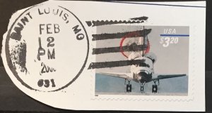 US # 3261 Used VF - on paper w/cancel - NASA Space Shuttle Landing $3.20